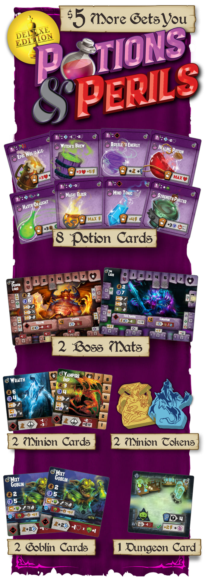 Tiny Epic Dungeons: Potions & Perils Mini-Expansion