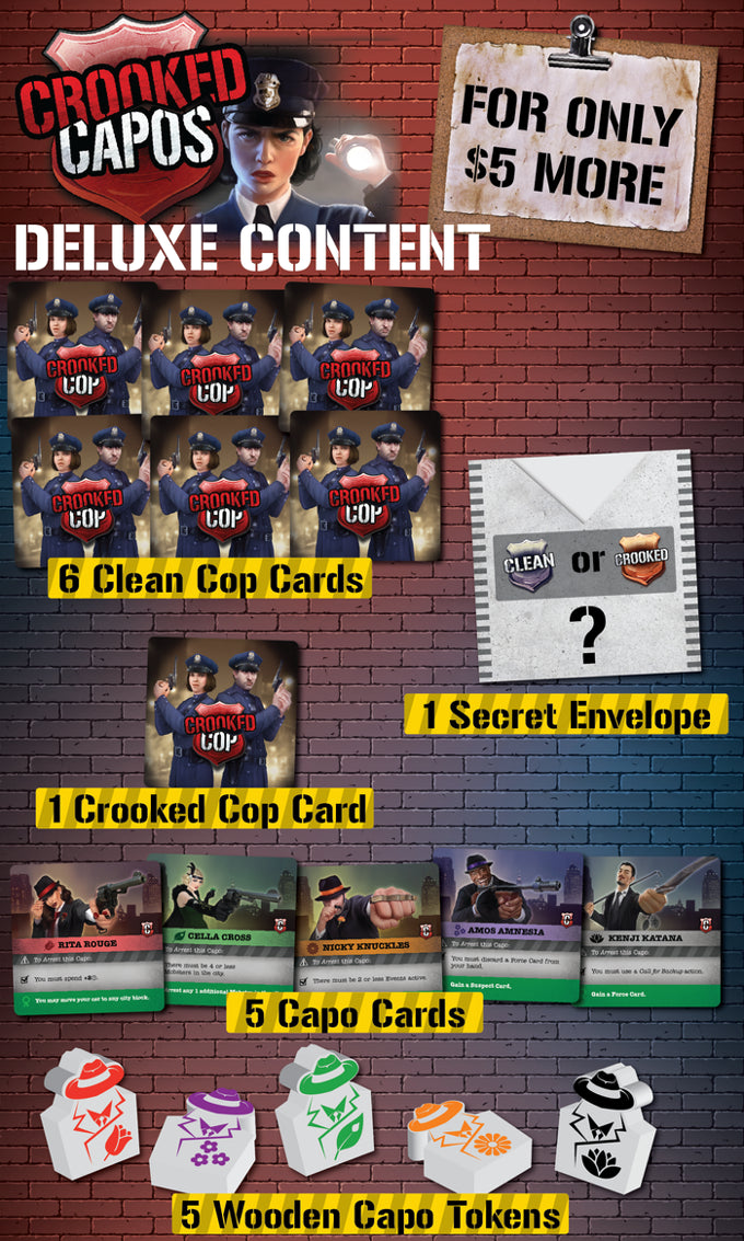 Tiny Epic Crimes: Crooked Capos Mini-Expansion