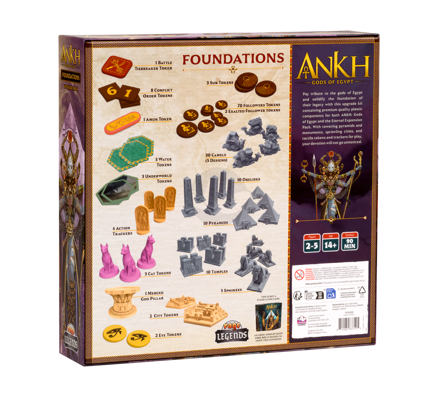 Ankh: Gods of Egypt 2nd Edition - Foundations Upgrade Pack