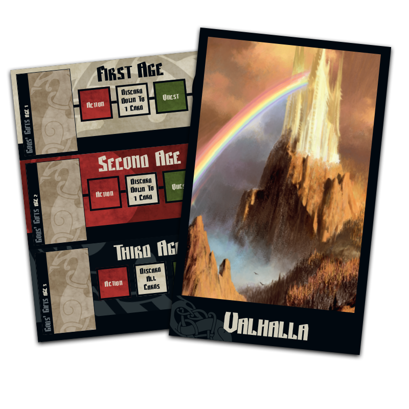 Blood Rage Cardboard Age Track and Valhalla