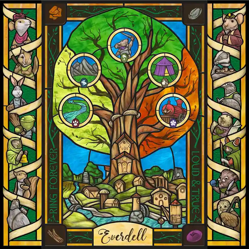 Everdell Evertree Character Window Cling