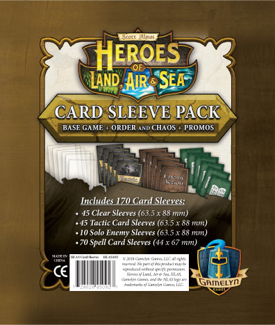 44x67 card sleeves Heroes of Land, Air & Sea: Sleeve Pack – Tycoon Games
