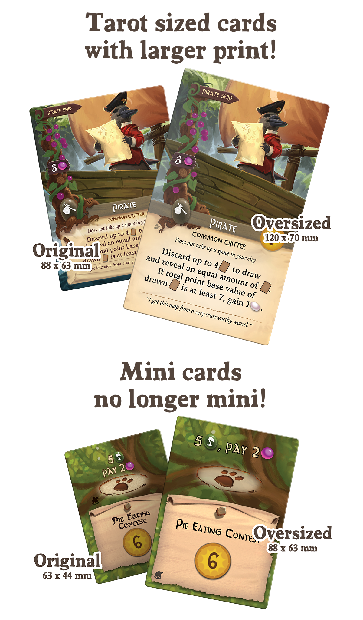 Everdell Expansions Oversized Cards