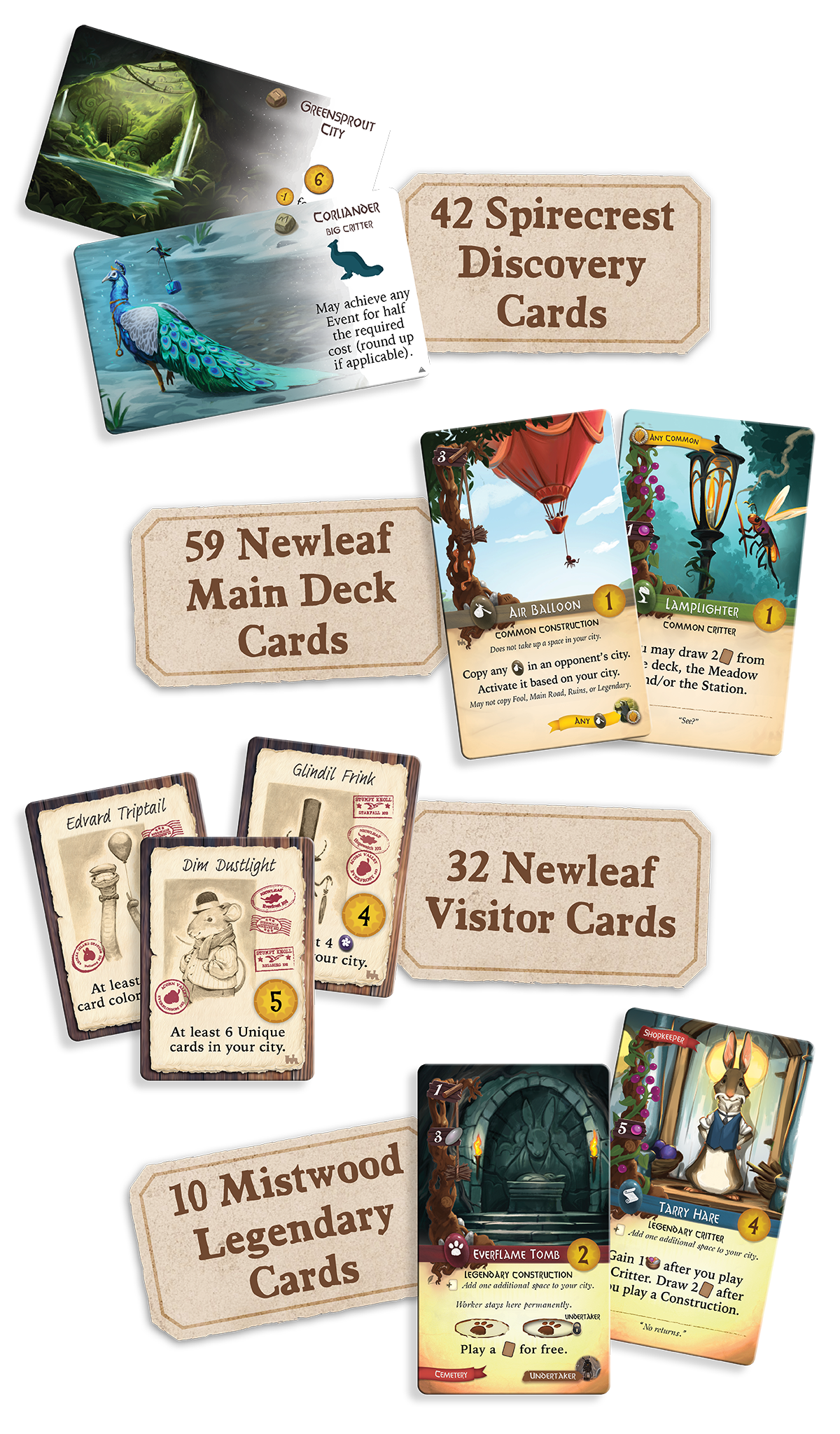 Everdell Expansions Oversized Cards