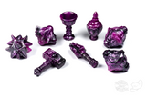 PolyHero Cleric 8 Dice Set - Vile Violet
