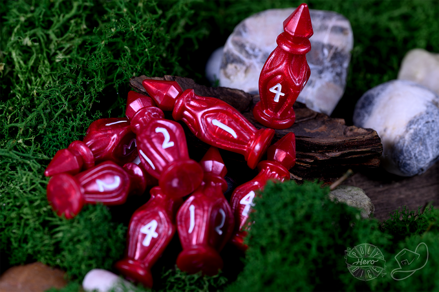 PolyHero Cleric 8d4 Bless Dice in Healing Heart