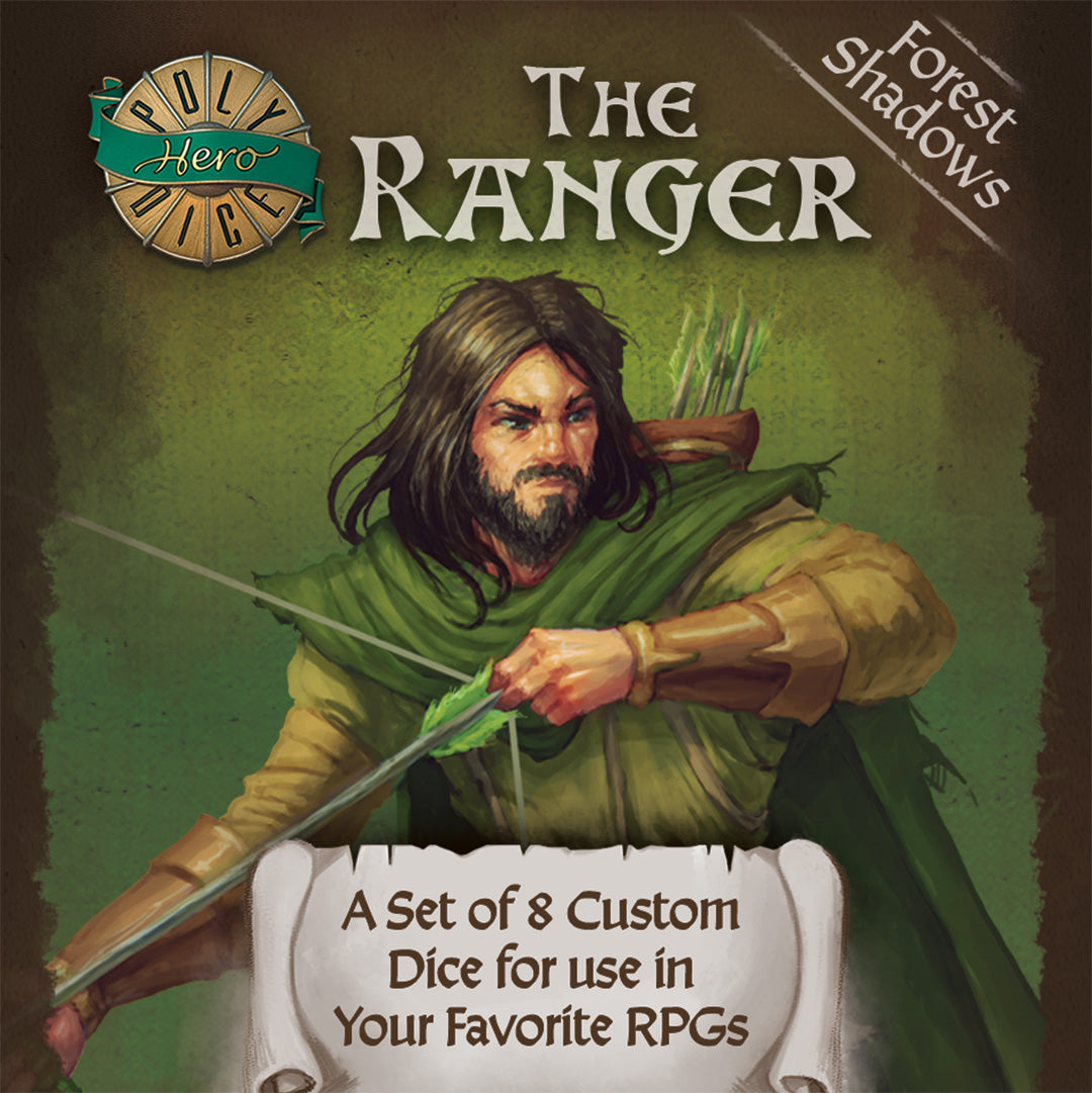 PolyHero Ranger 8 Dice Set - Forest Shadows