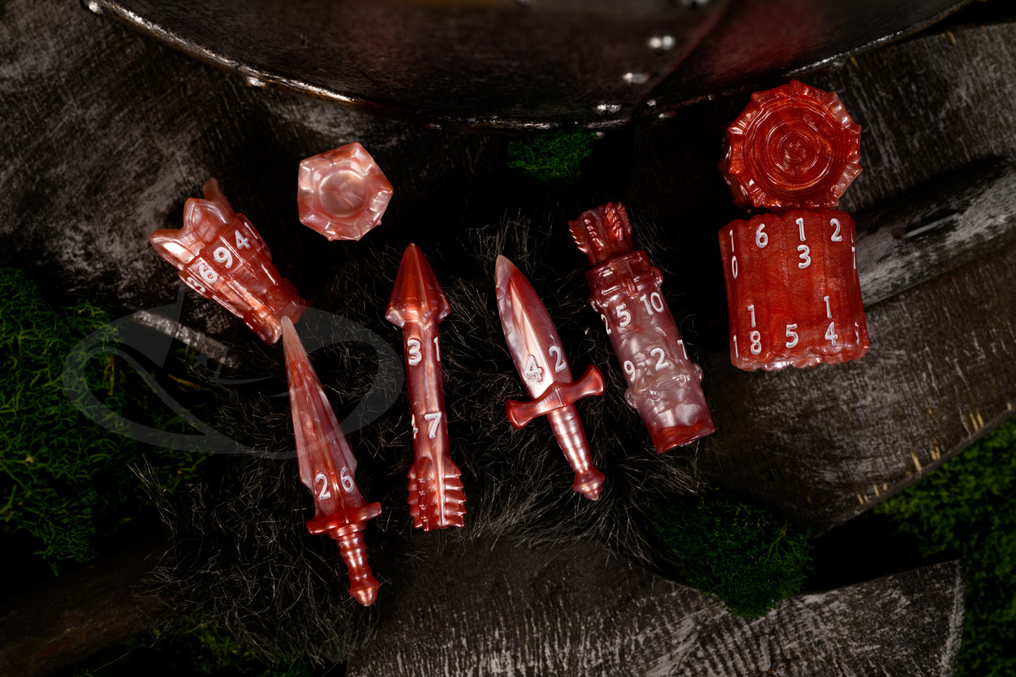 PolyHero Ranger 8 Dice Set - Scarlet Scout