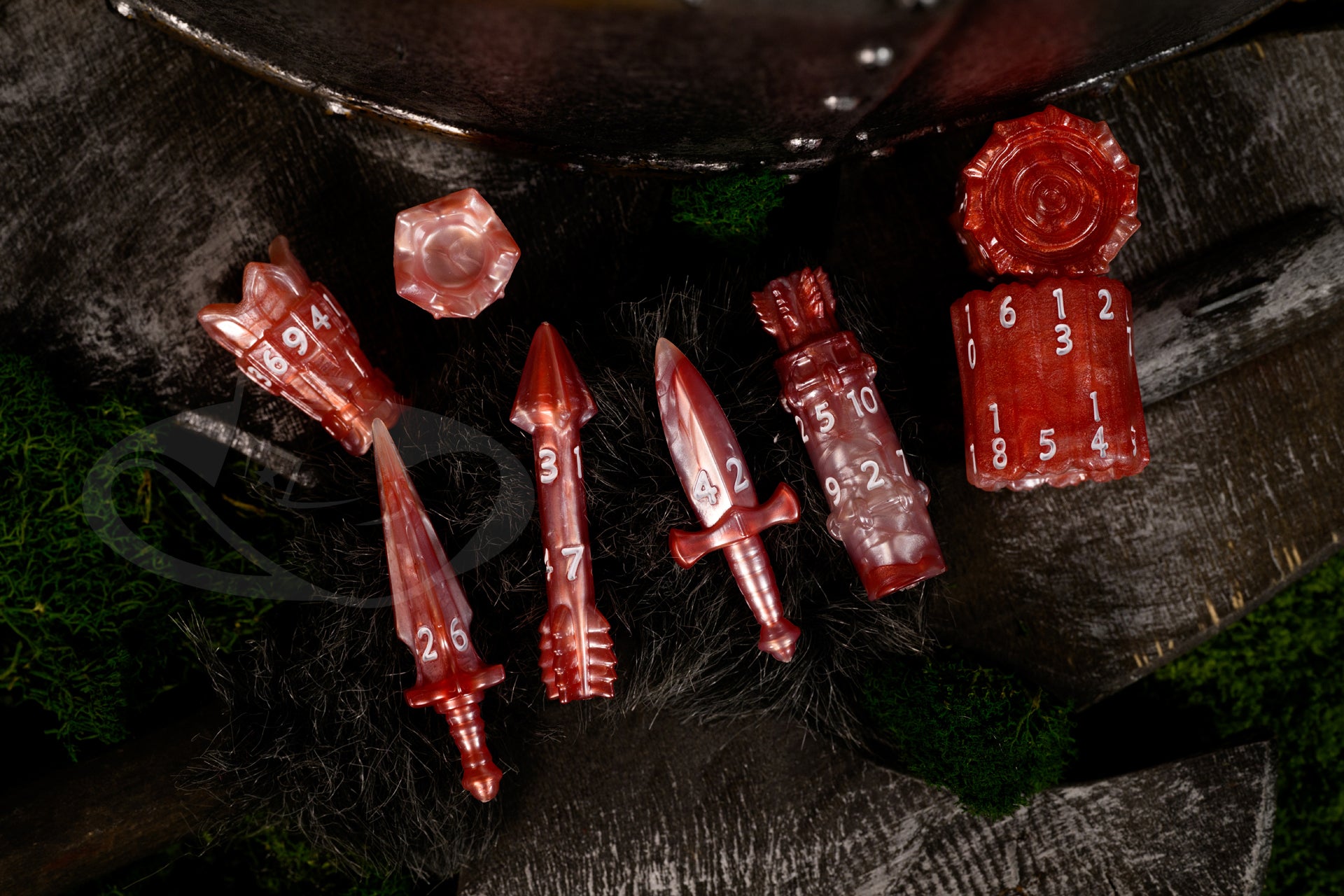 PolyHero Ranger 8 Dice Set - Scarlet Scout