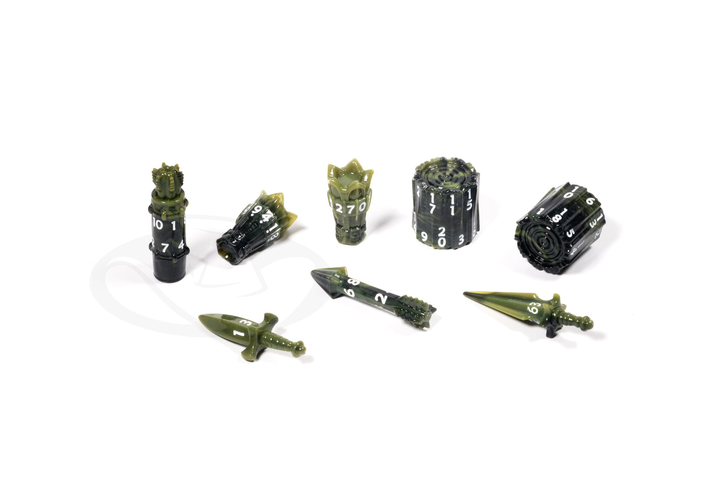 PolyHero Ranger 8 Dice Set - Forest Shadows