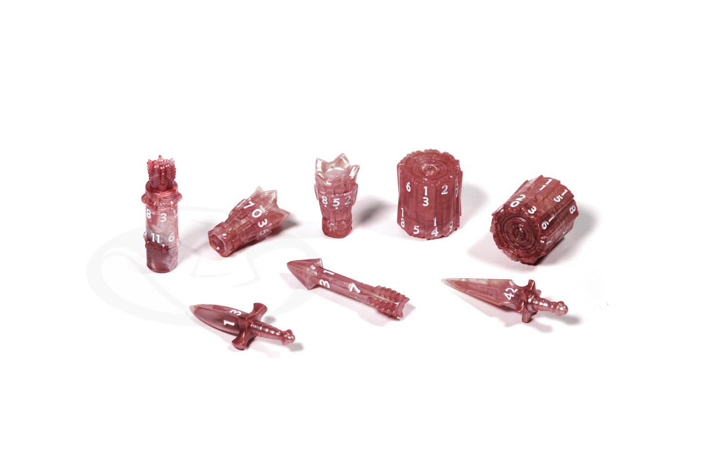 PolyHero Ranger 8 Dice Set - Scarlet Scout