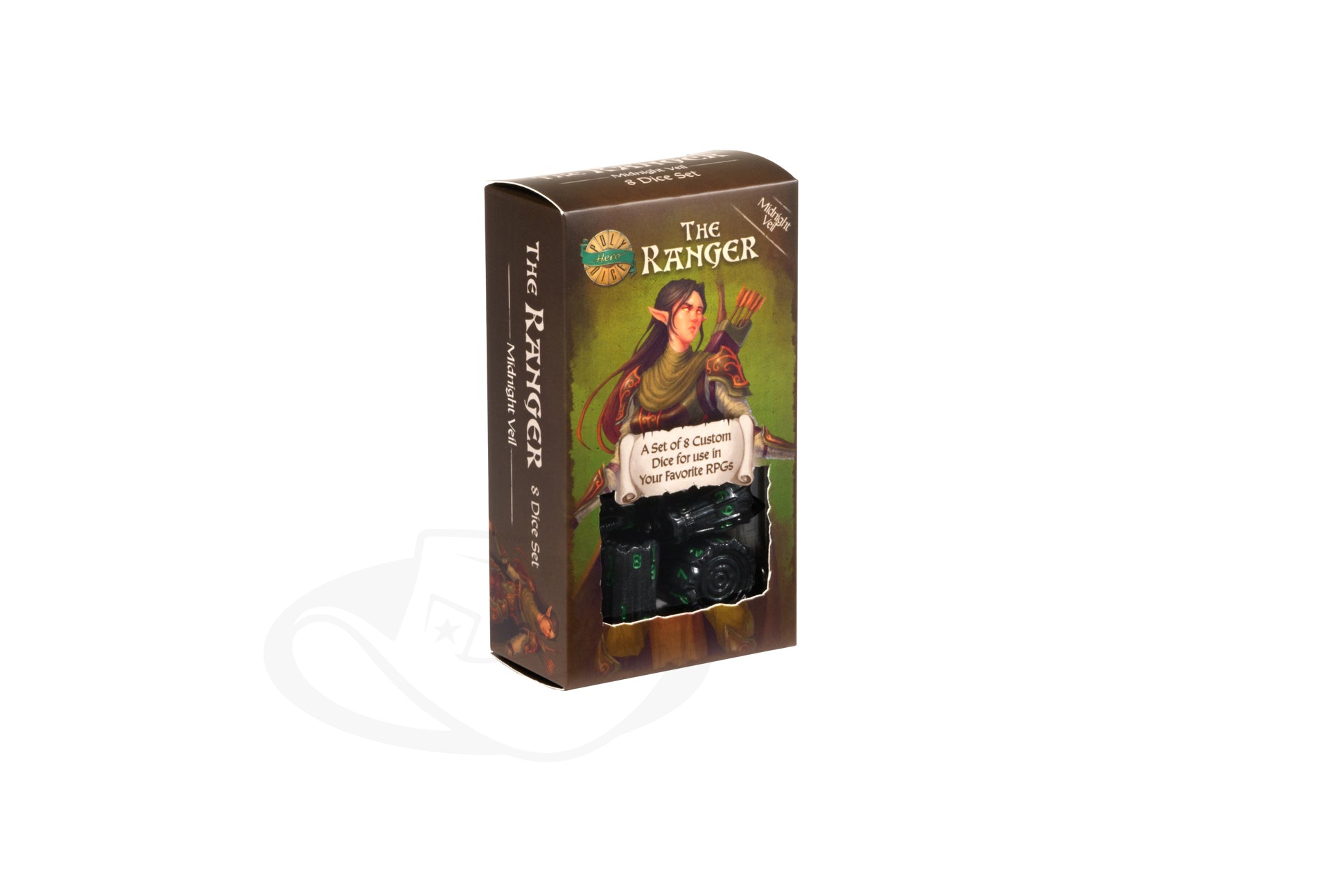PolyHero Ranger 8 Dice Set - Midnight Veil