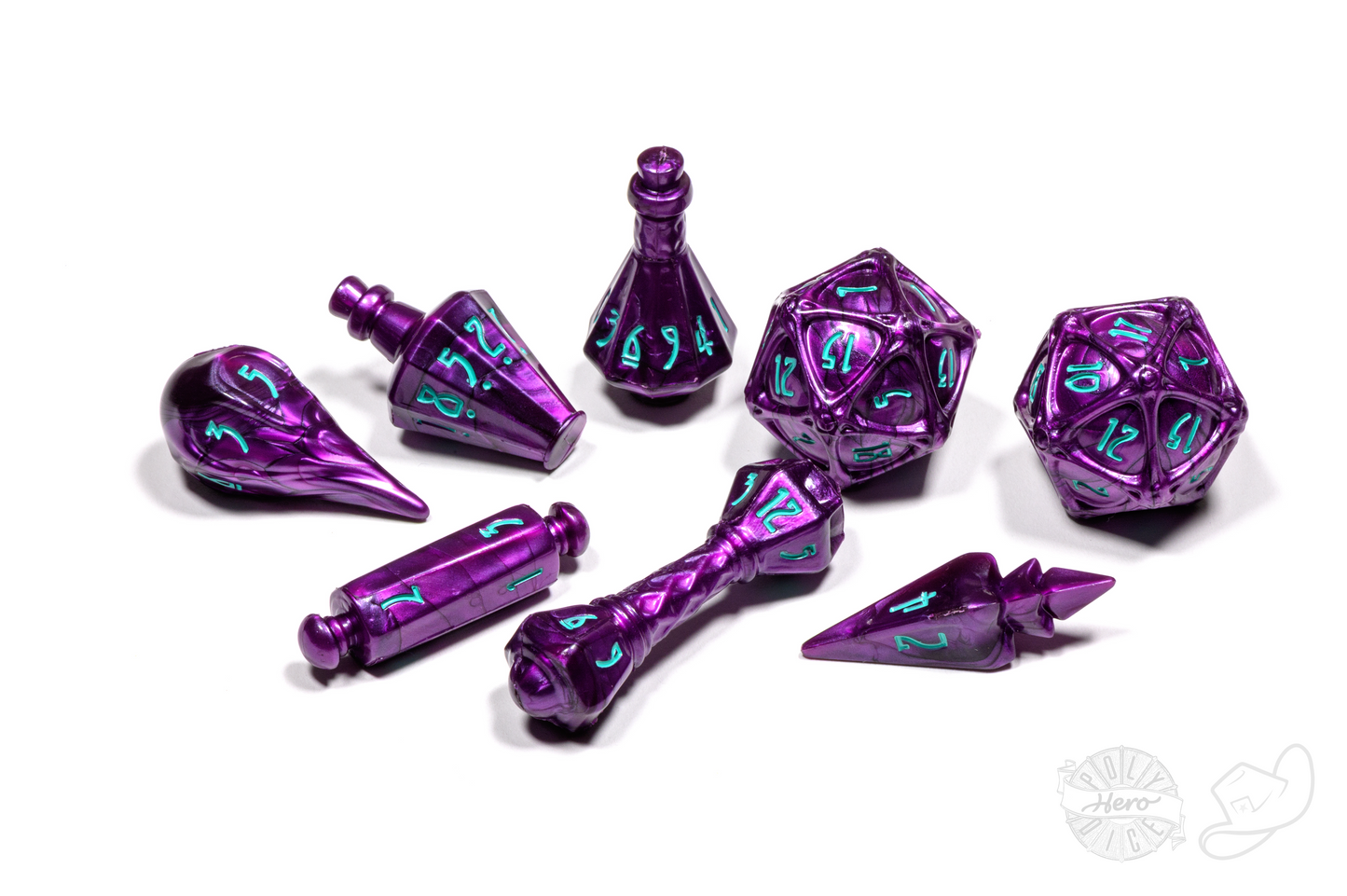 PolyHero Wizard 8 Dice Set - Wizardstone
