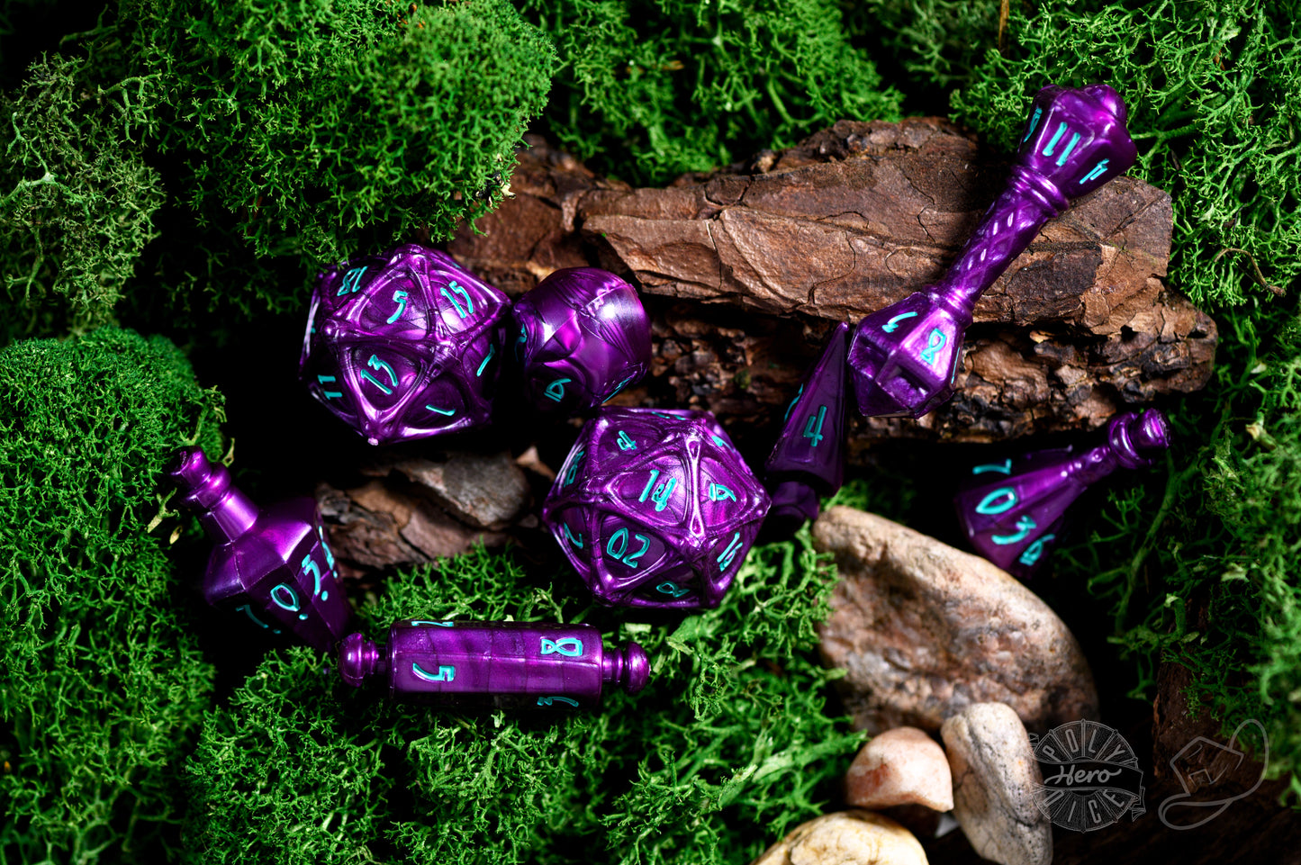 PolyHero Wizard 8 Dice Set - Wizardstone