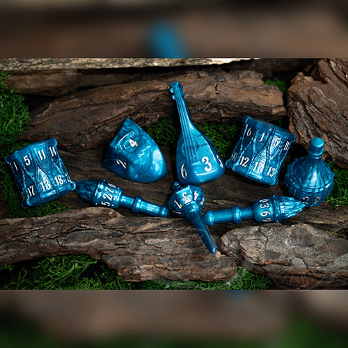PolyHero Bard 8 Dice Set - Telltale Teal