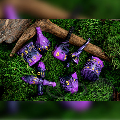 PolyHero Bard 8 Dice Set - Violet Lullaby