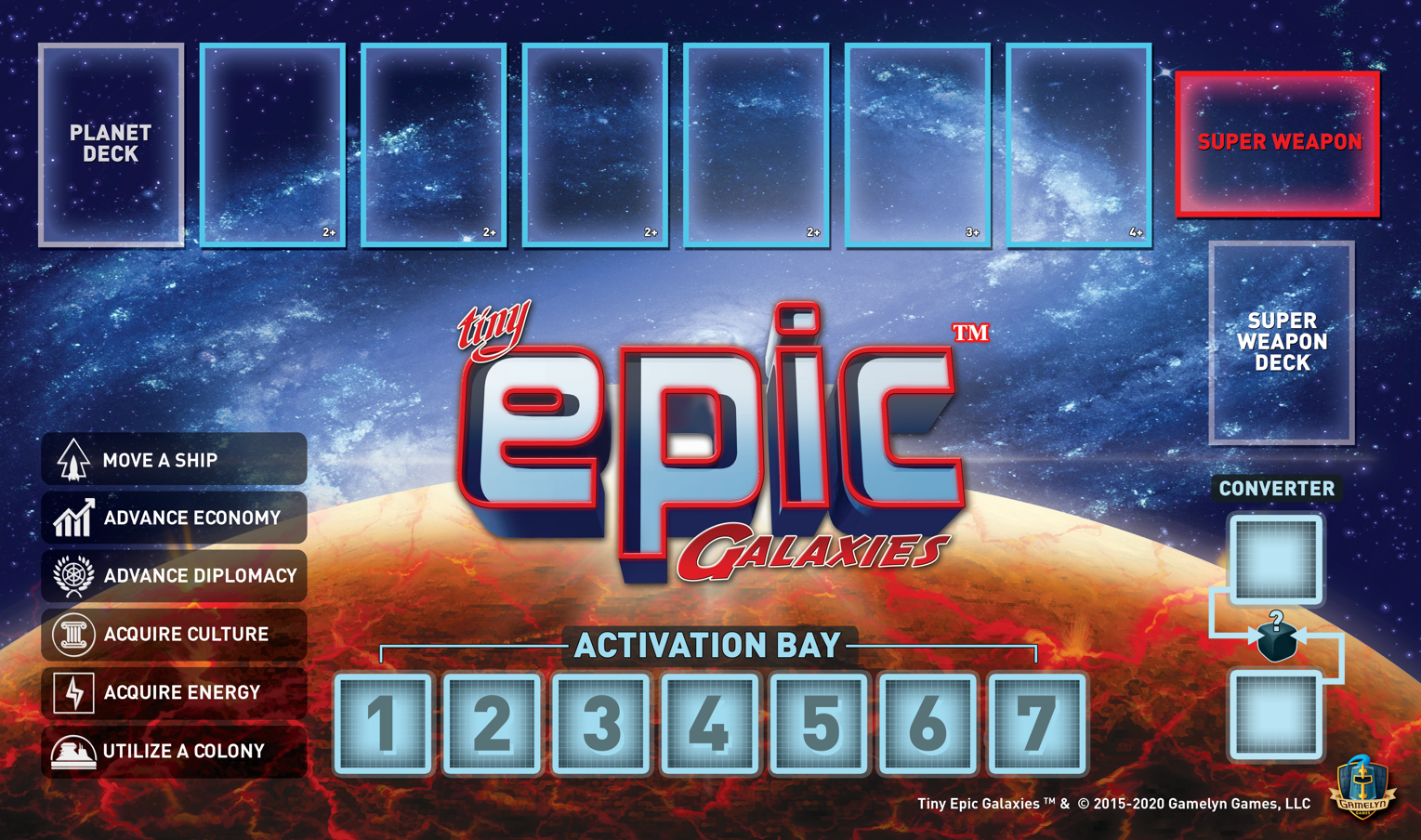 Tiny Epic Galaxies: Game Mat