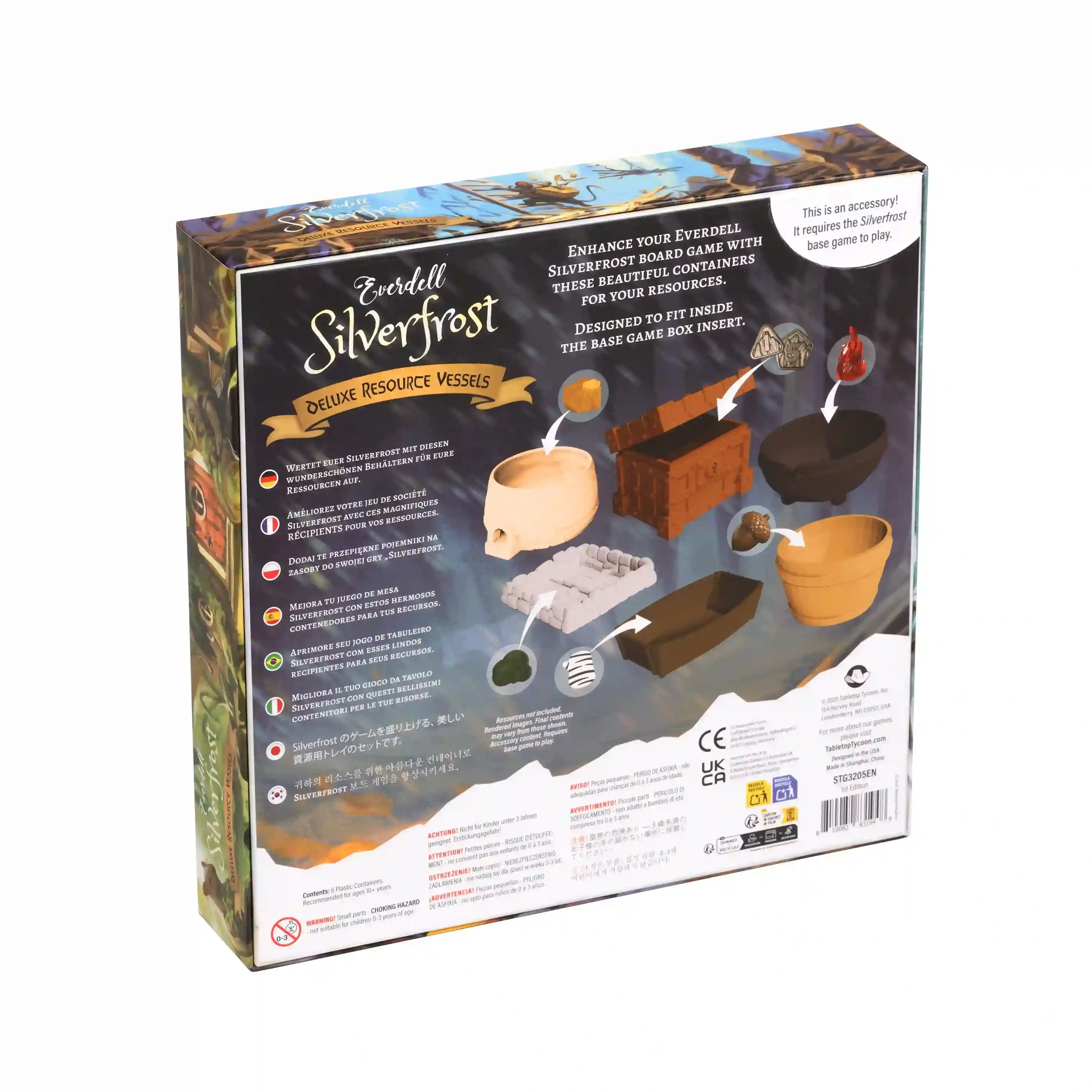Everdell Silverfrost Deluxe Resource Vessels