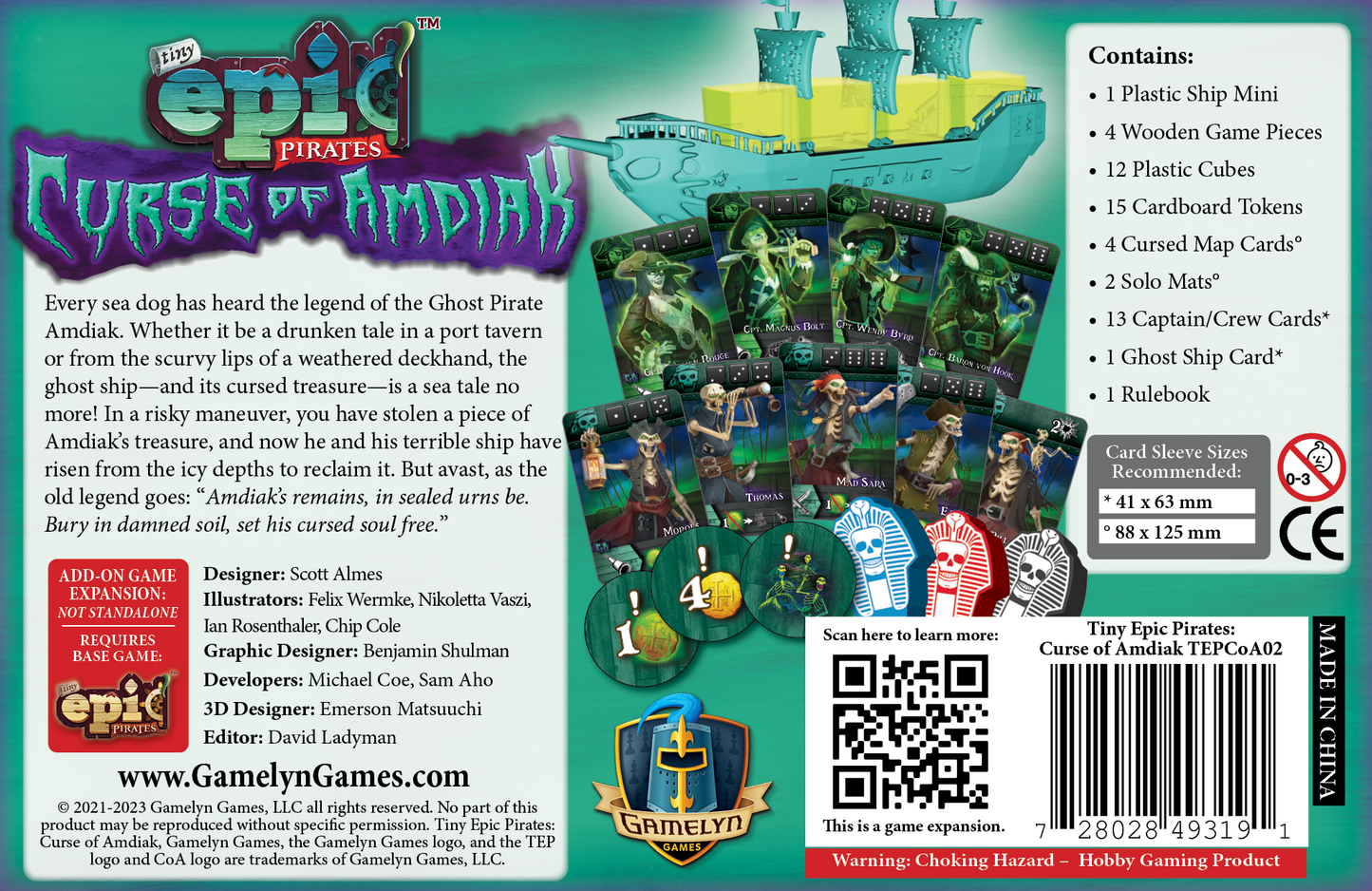 Tiny Epic Pirates: Curse of Amdiak
