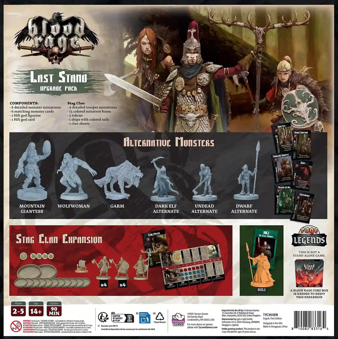 Blood Rage 2nd Edition - Last Stand Exclusives Conversion