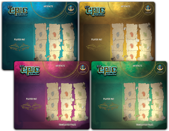 Tiny Epic Cthulhu: 4 Pack Player Mat