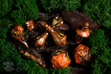 PolyHero Wizard 8 Dice Set - Smoldering Ember