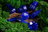 PolyHero Rogue 8 Dice Set - Sapphire Scoundrel