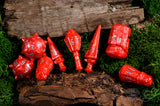 PolyHero Warrior 8 Dice Set - Crimson Carnage