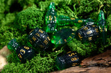 PolyHero Rogue 8 Dice Set - Emerald Emissary