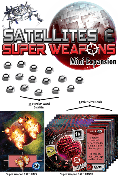 Tiny Epic Galaxies: Satellies & Super Weapons Mini-Expansion