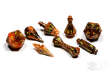 PolyHero Wizard 8 Dice Set - Smoldering Ember