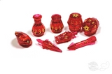 PolyHero Rogue 8 Dice Set - Rakish Ruby