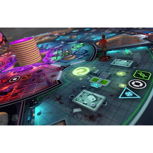 Anomaly board game pieces cards board and minis