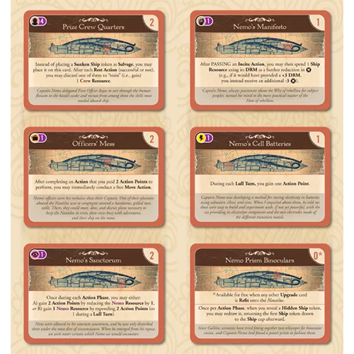 Nemo's War Nautilus Upgrades Expansion Pack 1